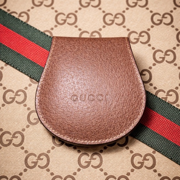 Gucci Other - Gucci Brown Horseshoe Coin Pouch
